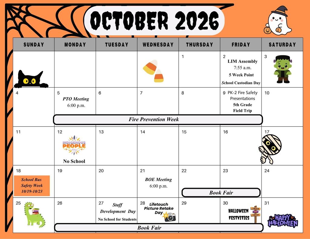 October Calendar
