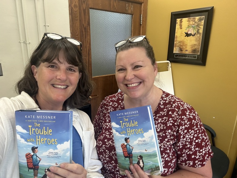 Author Kate Messner and NAC Librarian Anne Smallman