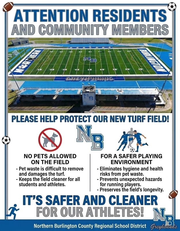 No pets on turf field sign