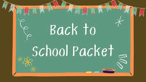 Backt o school Packet