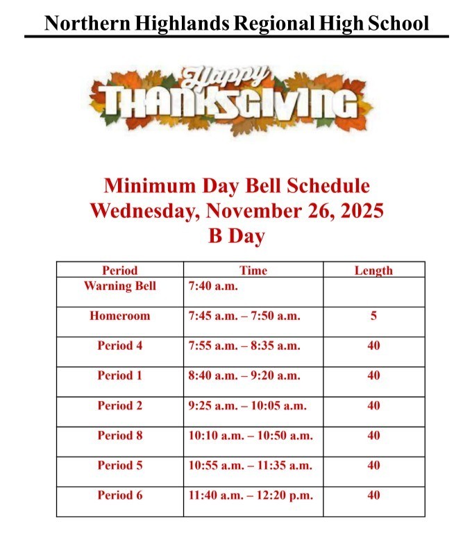 Minimum Day Thanksgiving