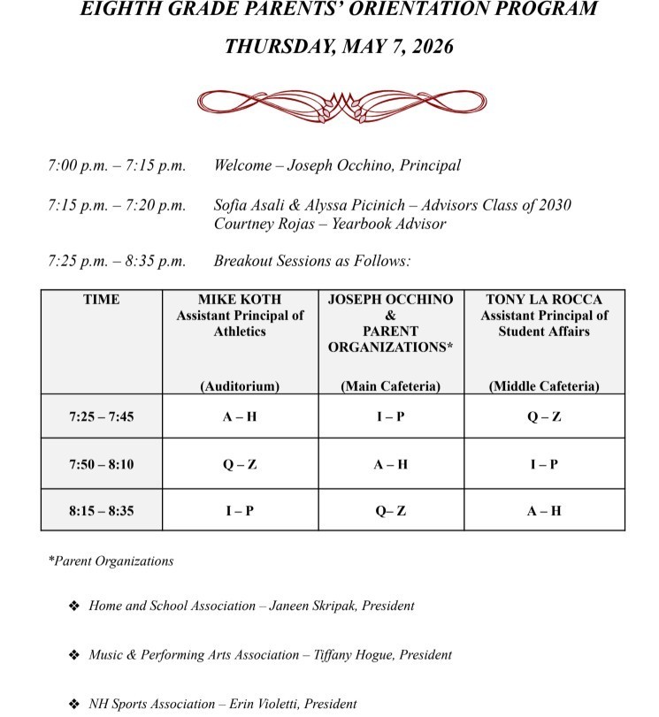 8th Grade Orientation