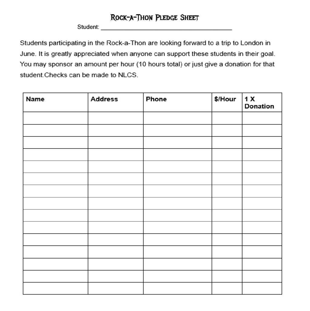 Rock-a-Thon Pledge 2025