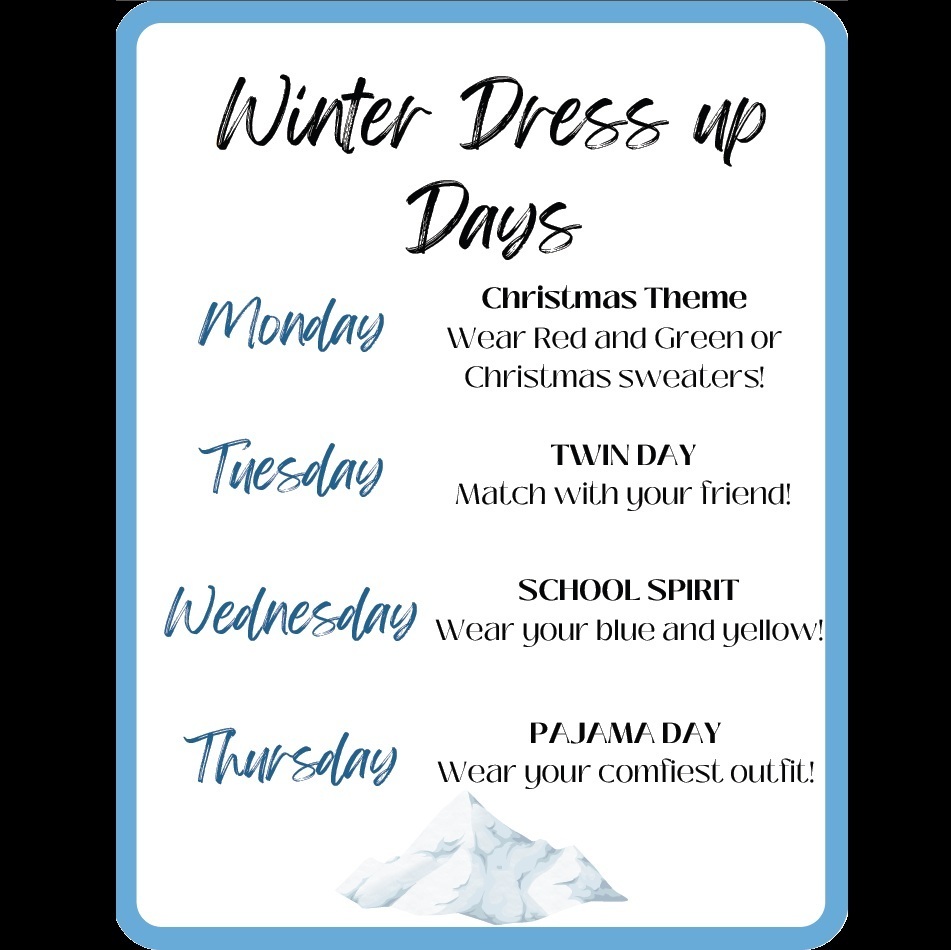 Winter Dress Up Days