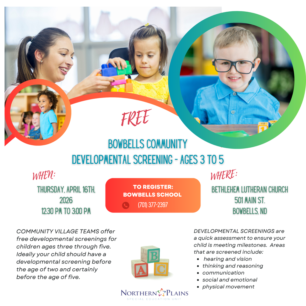 Bowbells Early Childhood Screenings - Ages 3 to 5