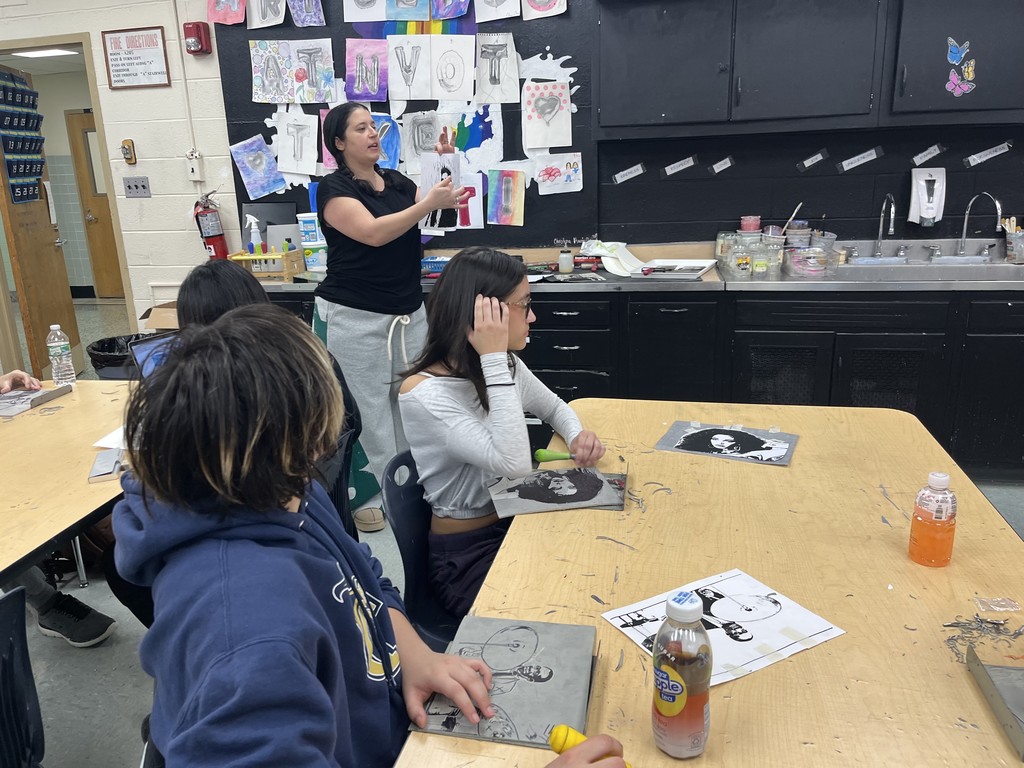 Ms. Beekman demonstrating