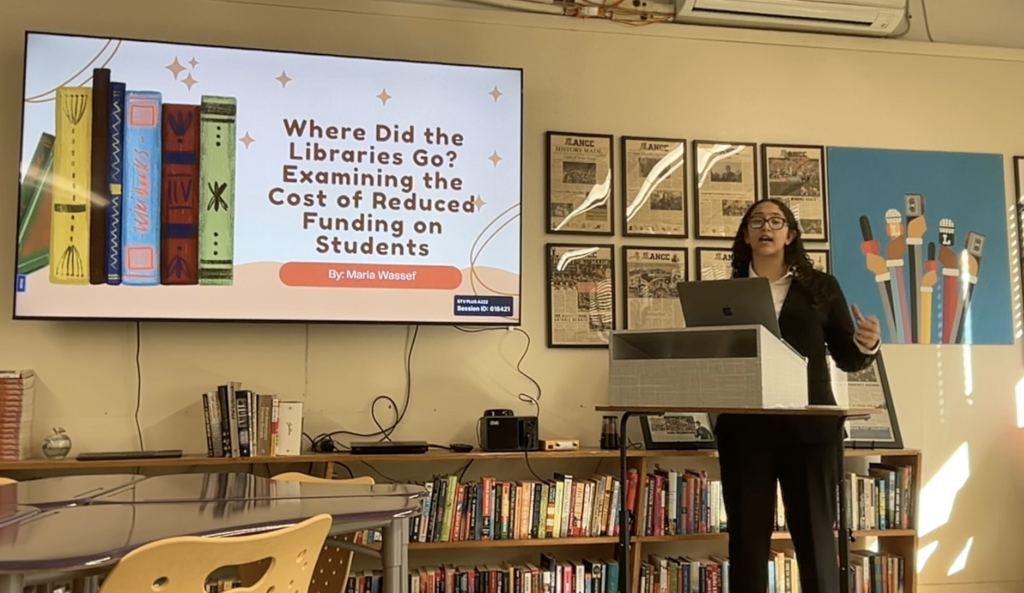 Student Presenting