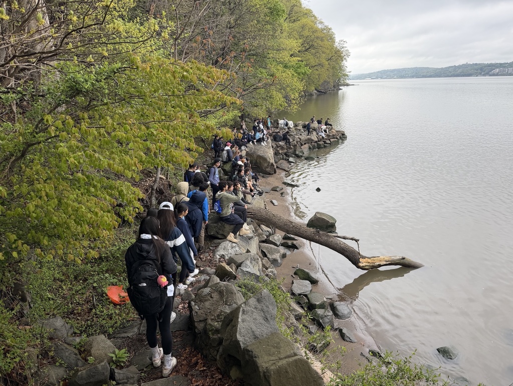 Students hiking