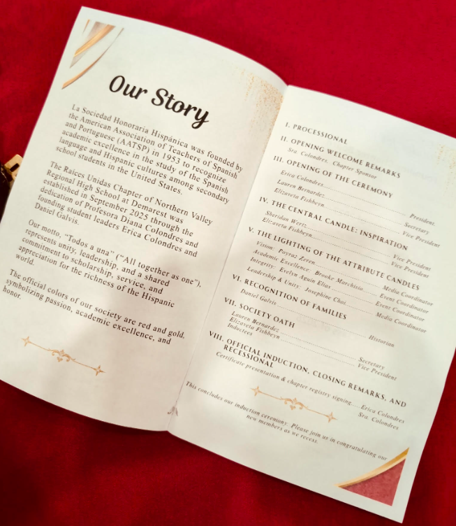 Spanish Honor Society 1st Inaugural Class Program