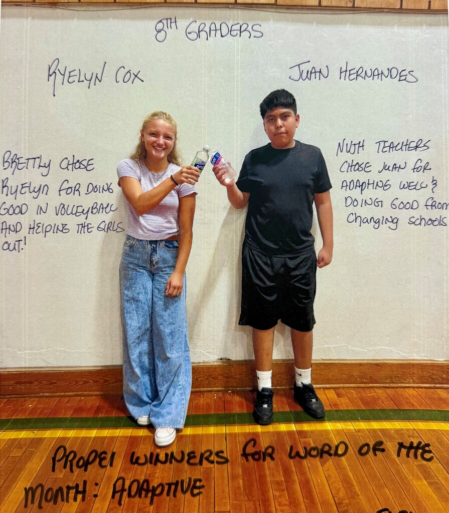 Week 2 Propel Winners for Middle School!