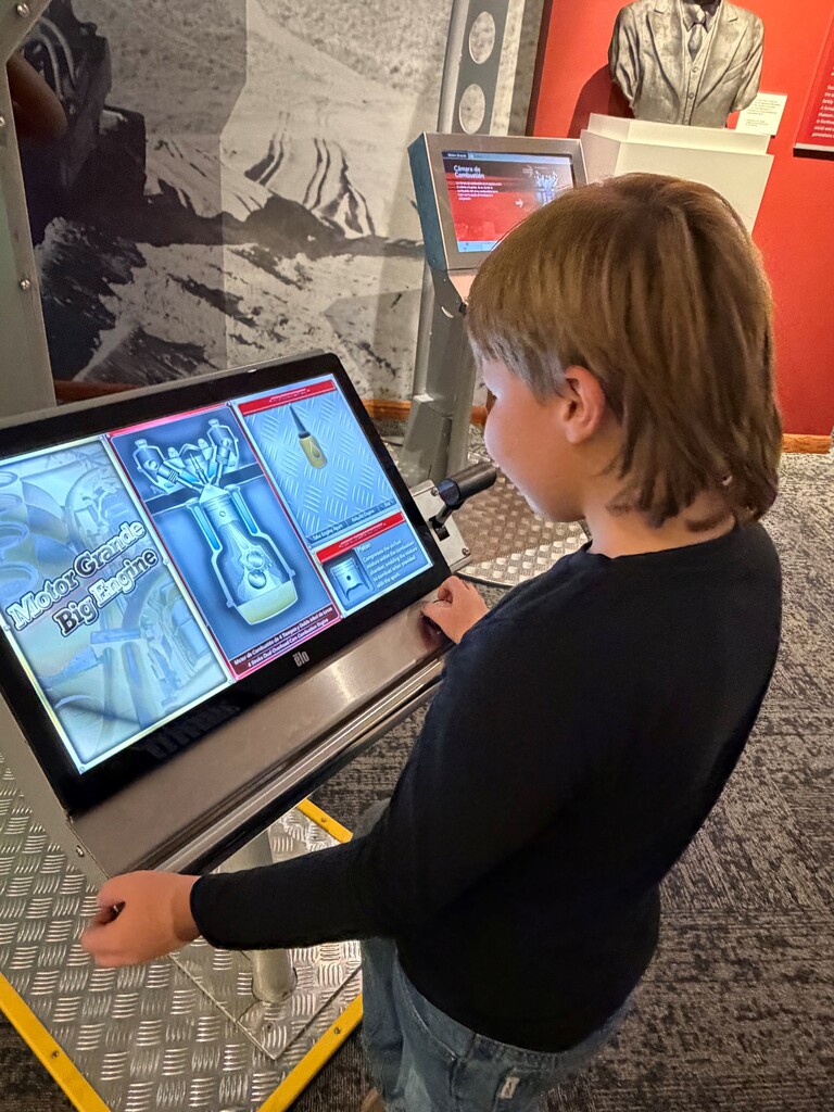 Middle School kids at Hansen Museum enjoying "Going Places" - The Technology of Transport Exhibition.