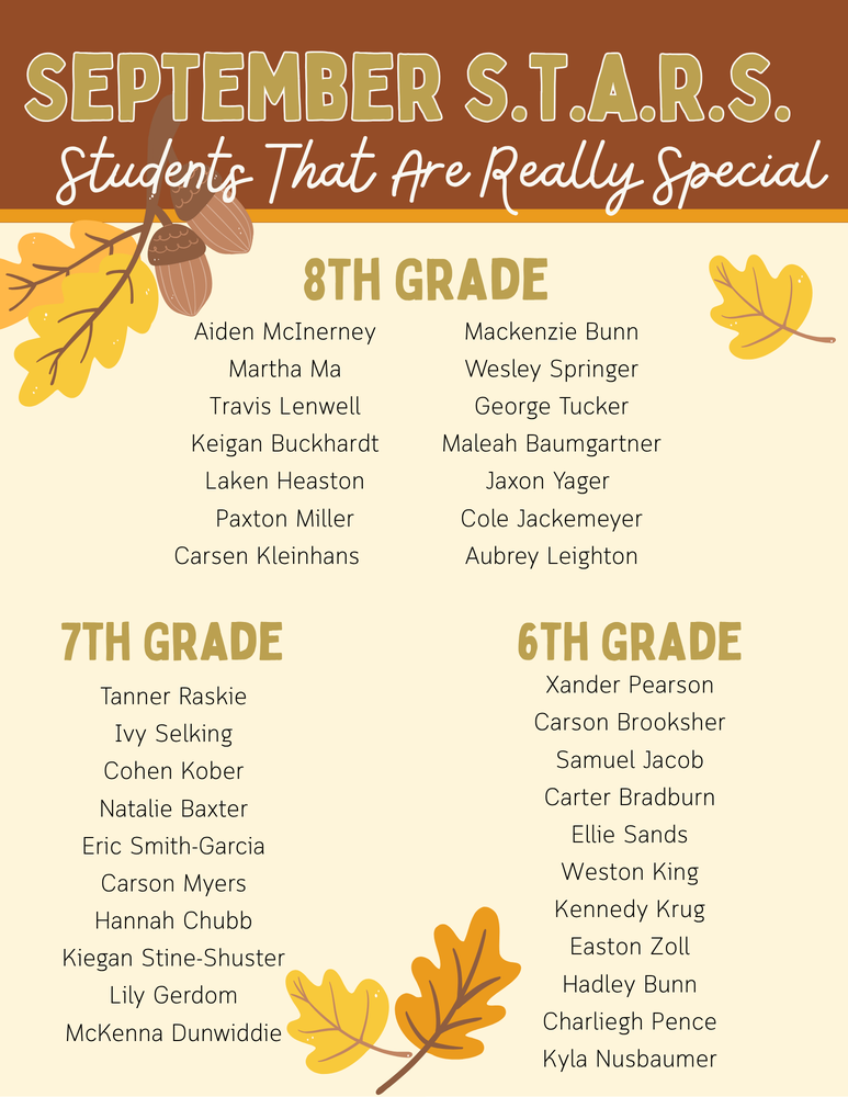 Sept STARS