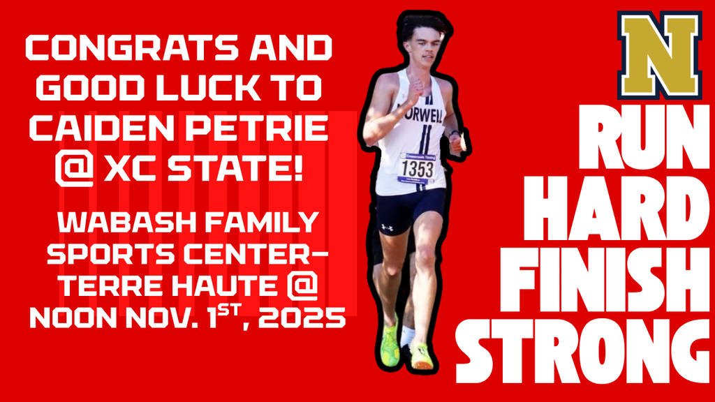 Congratulations and good luck to Caiden Petrie @ Cross Country State! Wabash Valley Family Sports Center - Terre Haute Noon November 1, 2025
