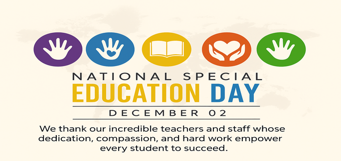 Celebrating National Special Education Day! Today we honor the dedication and heart that make inclusive education possible. Your impact goes beyond the classroom—thank you for shaping brighter futures! 🌟 #SpecialEducationDay #InclusiveEducation #ThankYouTeachers