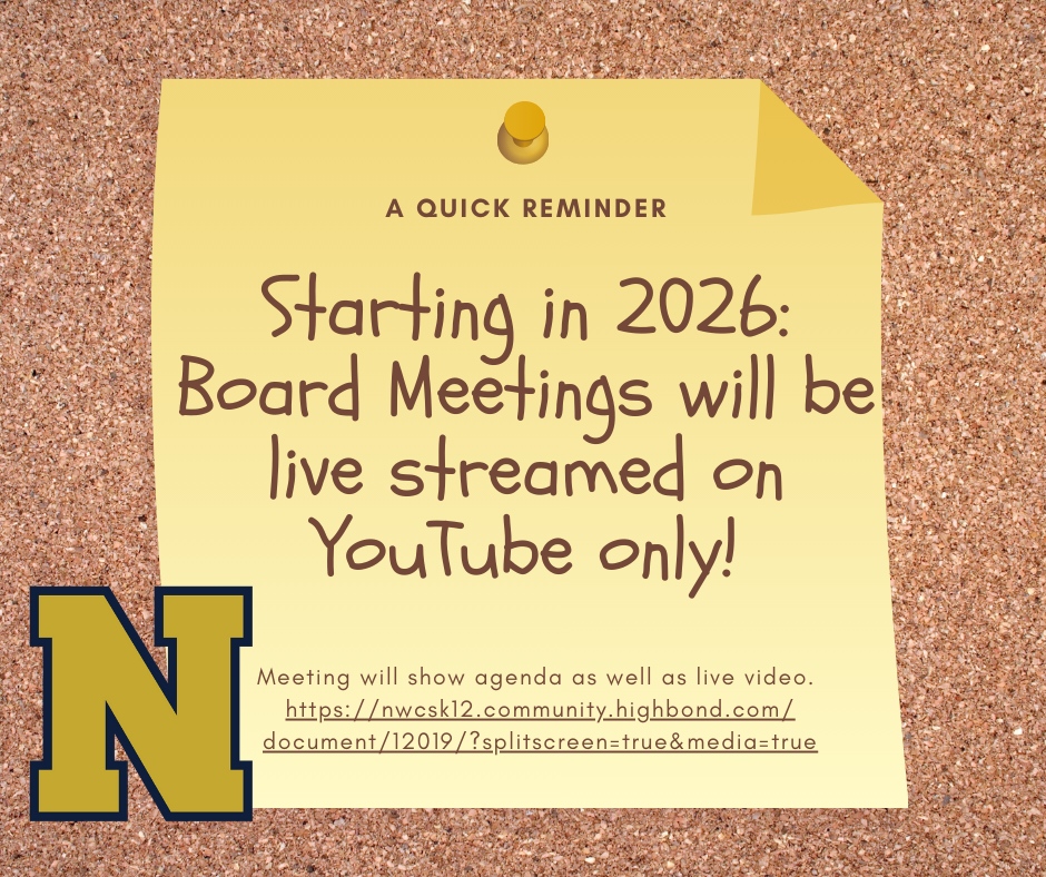 Board Meeting thru YouTube Reminder Graphic