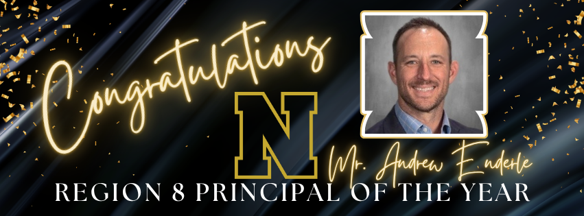 Region 8 Principal of the Year Mr. Enderle Graphic