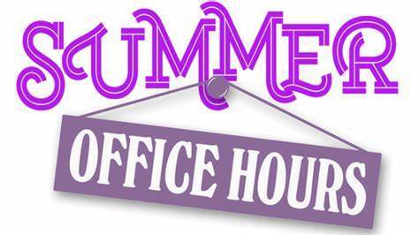 Summer Office Hours