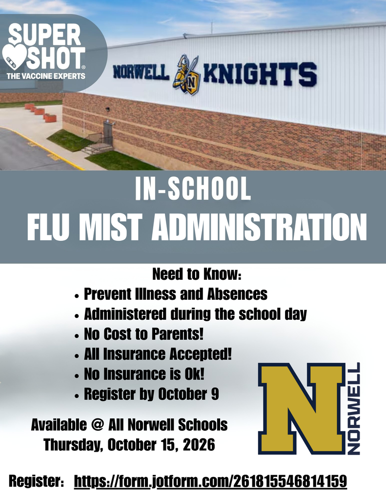 In School Flu Mist Sign Up Graphic