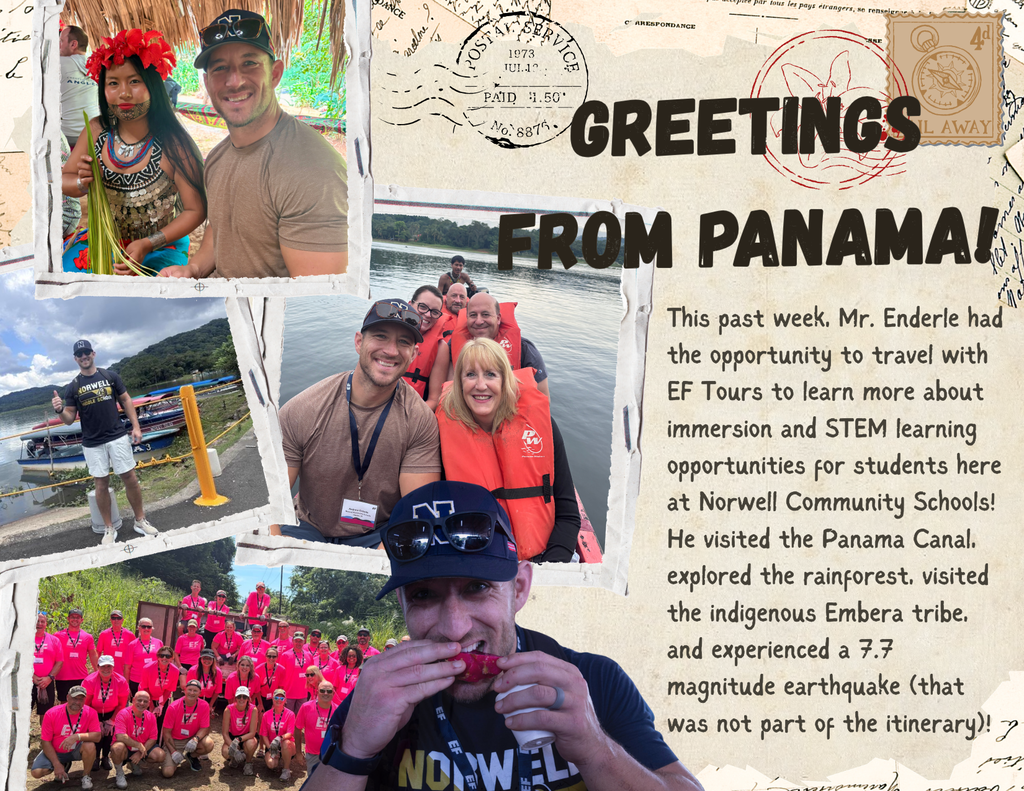 Mr. Enderle in Panama Greeting Graphic