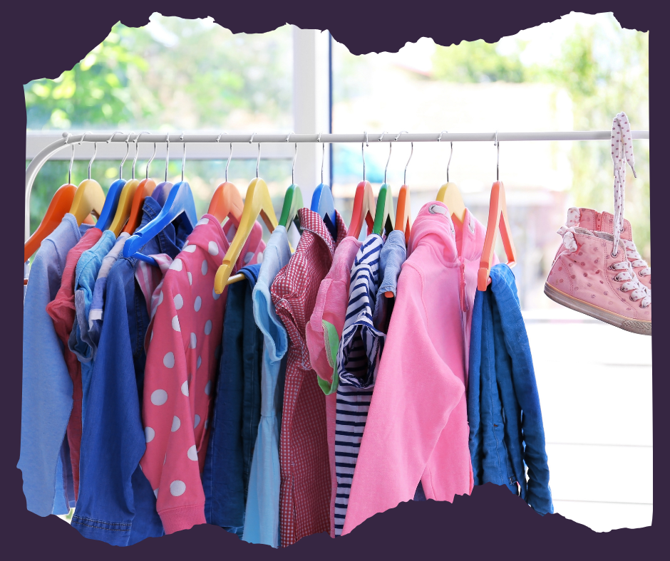 image of clothes on a rack
