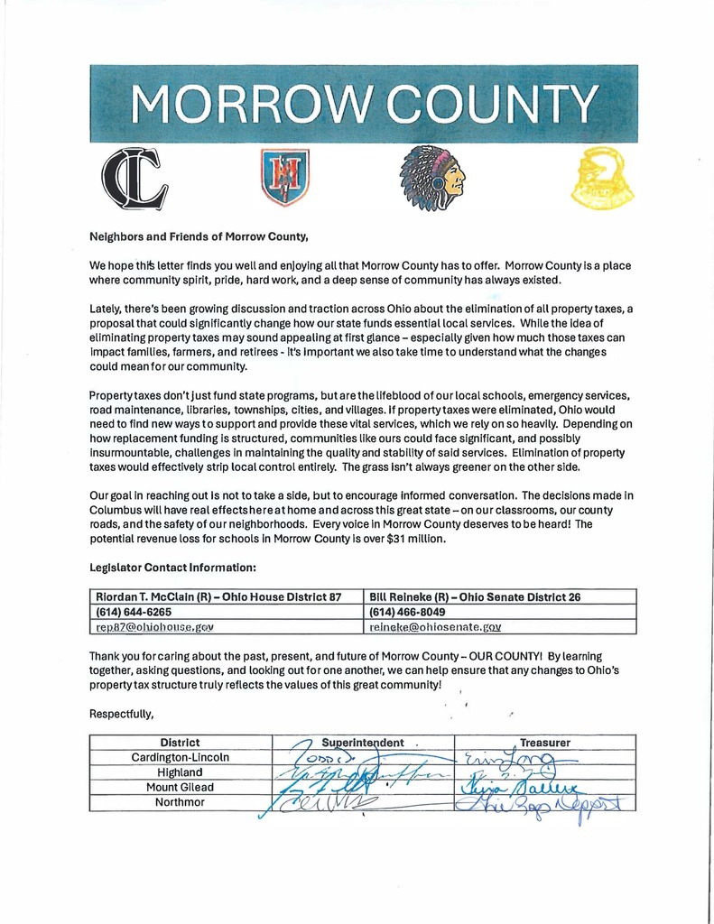 image of property tax letter