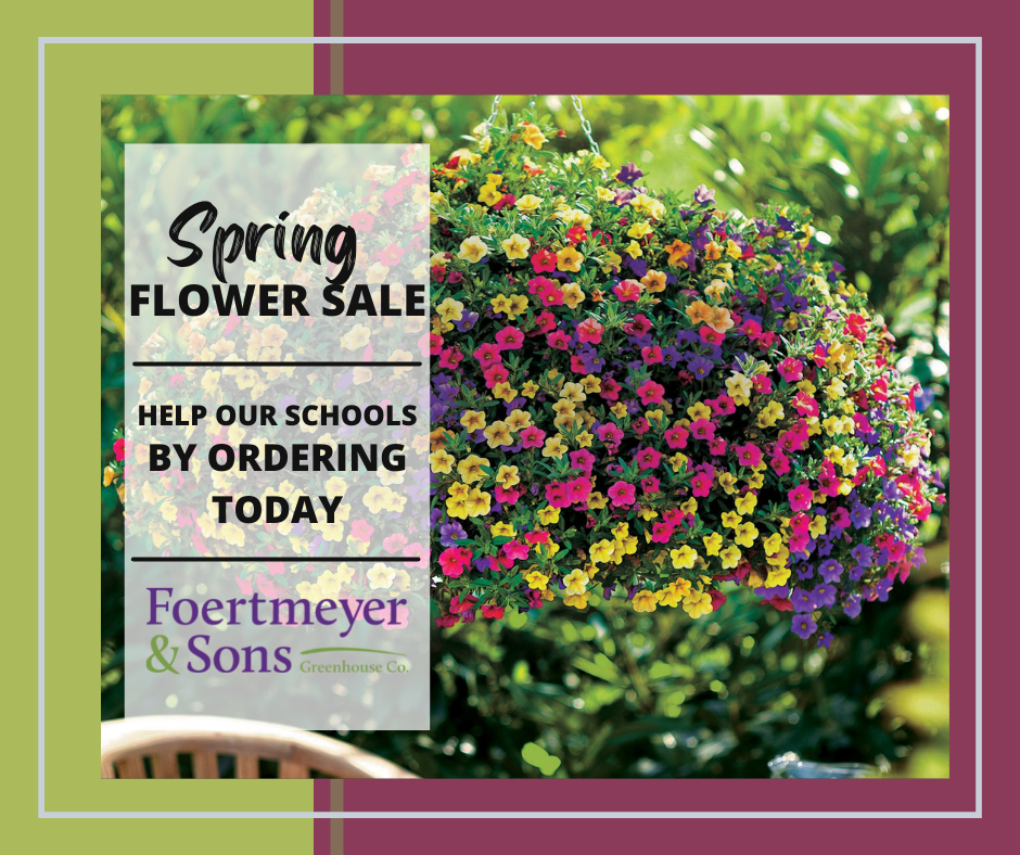 spring flower sale flyer