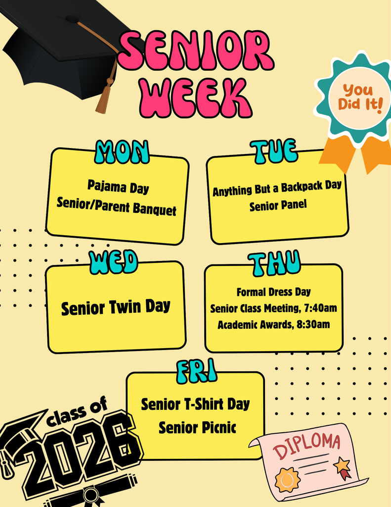 Senior week flyer