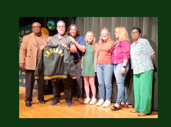 Rob Etzold Teacher of the Year and Family