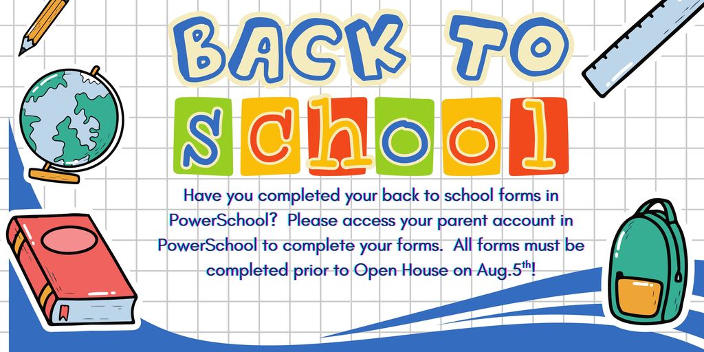 Back to School Forms