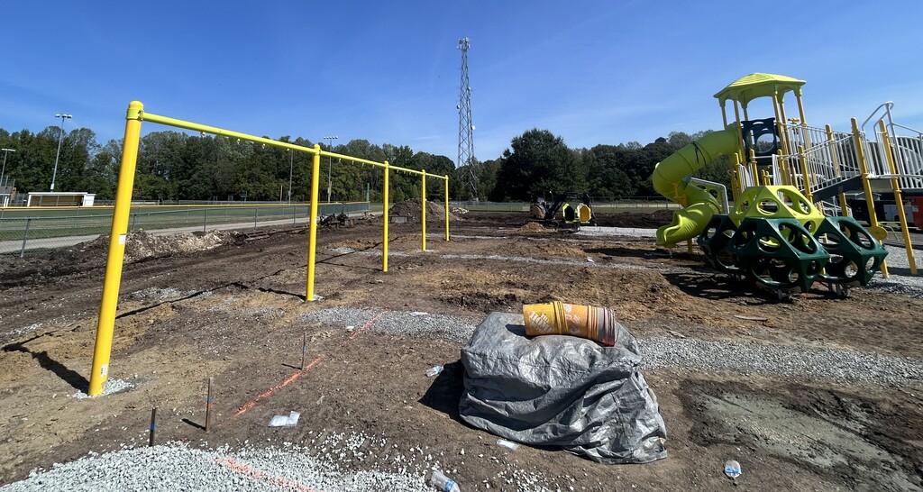 🛝 Growing, growing... almost there! 🎉  Our new playground is taking shape, and we can’t wait for our students to test out all the fun! Next will come the poured in place rubber substrate under the equipment and above the drainage.  We will keep the picture coming as it continues to take shape!   Mark your calendars and come celebrate with us:  ✂️ Ribbon Cutting Ceremony 🗓 Saturday, October 17 ⏰ 9:00 AM – 10:00 AM ☕️ Light refreshments provided!  Bring the family, enjoy a snack, and be among the first to see the finished space. We can't wait to see you there! 🎈