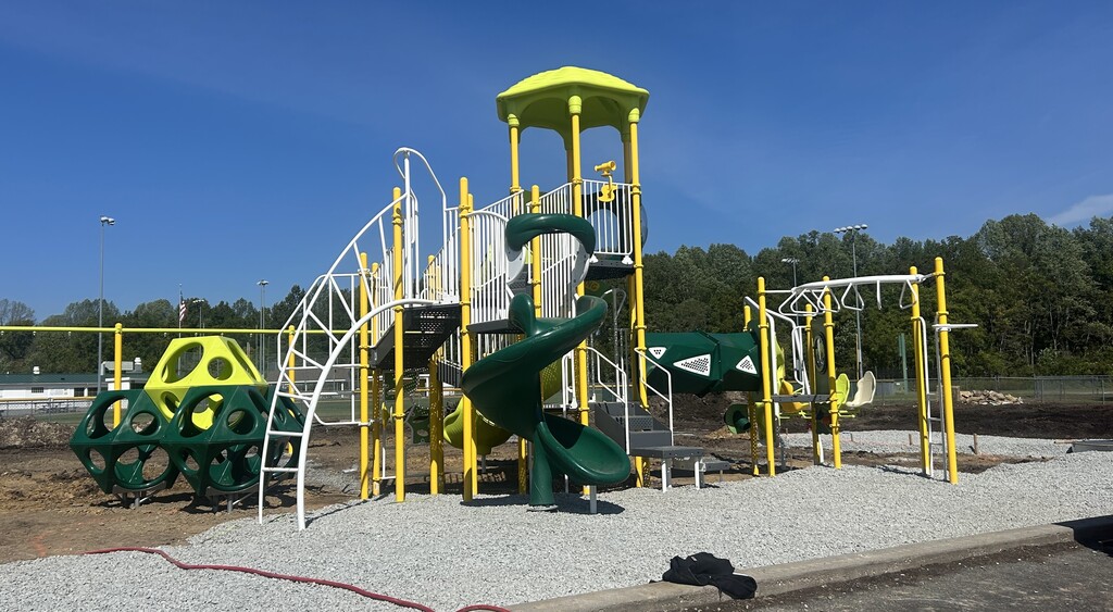 🛝 Growing, growing... almost there! 🎉  Our new playground is taking shape, and we can’t wait for our students to test out all the fun! Next will come the poured in place rubber substrate under the equipment and above the drainage.  We will keep the picture coming as it continues to take shape!   Mark your calendars and come celebrate with us:  ✂️ Ribbon Cutting Ceremony 🗓 Saturday, October 17 ⏰ 9:00 AM – 10:00 AM ☕️ Light refreshments provided!  Bring the family, enjoy a snack, and be among the first to see the finished space. We can't wait to see you there! 🎈
