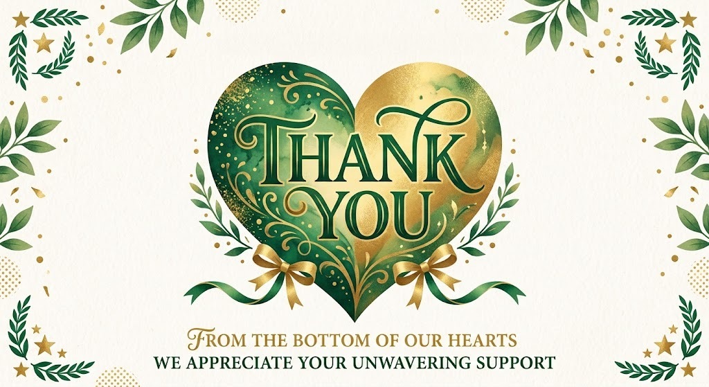 Thank you from the bottom of our hearts!