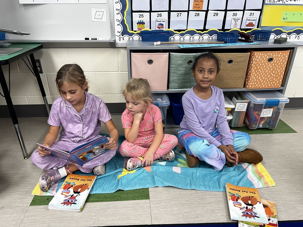 buddy reading event with PreK