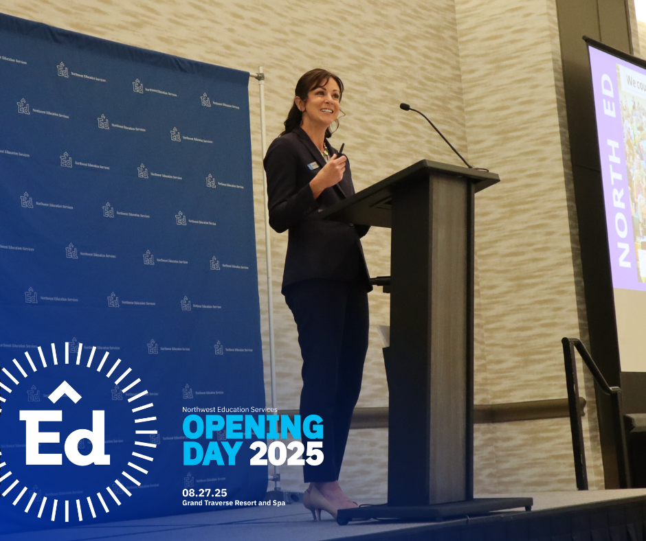 Image of Superintendent Dr. Tara Mager at the podium.