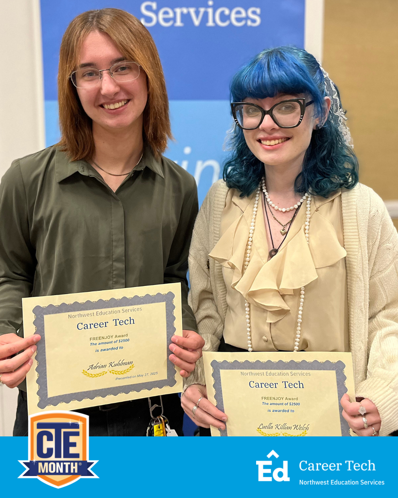 Image of two North Ed Career Tech scholarship recipients