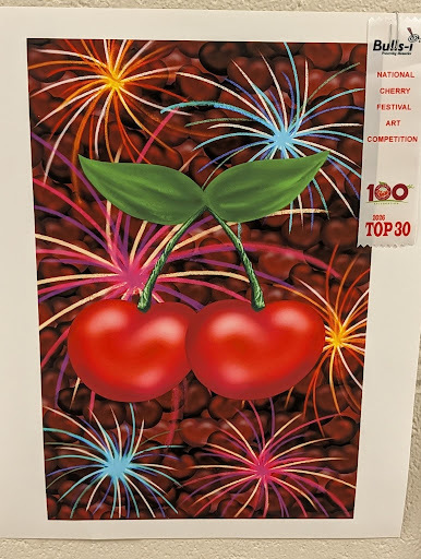 Delilah Walter’s 1st Place National Cherry Festival poster. 
