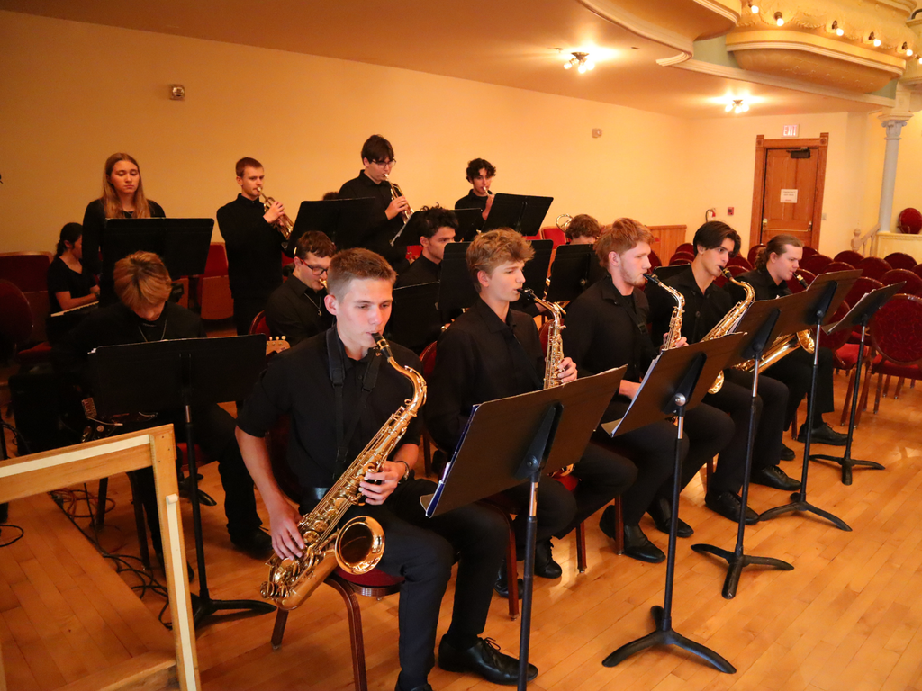The TC West Senior High Gold Jazz Band performing at the 2026 Outstanding Educator Awards