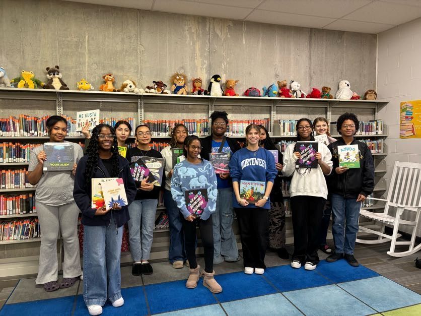 Book Club and Spanish Honor Society Visit PRE