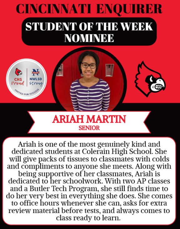 Student of the Week Nomination