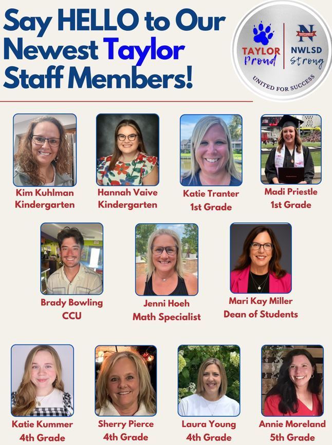 New Taylor Staff Members