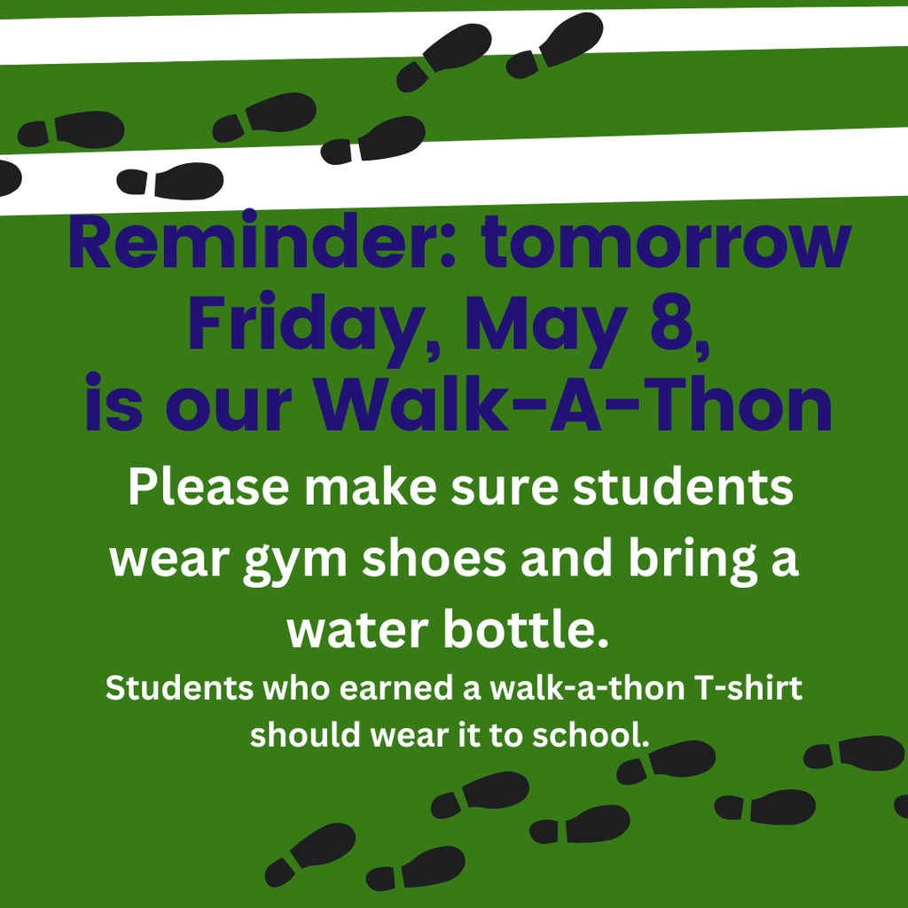 walk-a-thon reminder