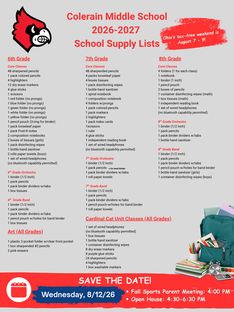 school supply l ists
