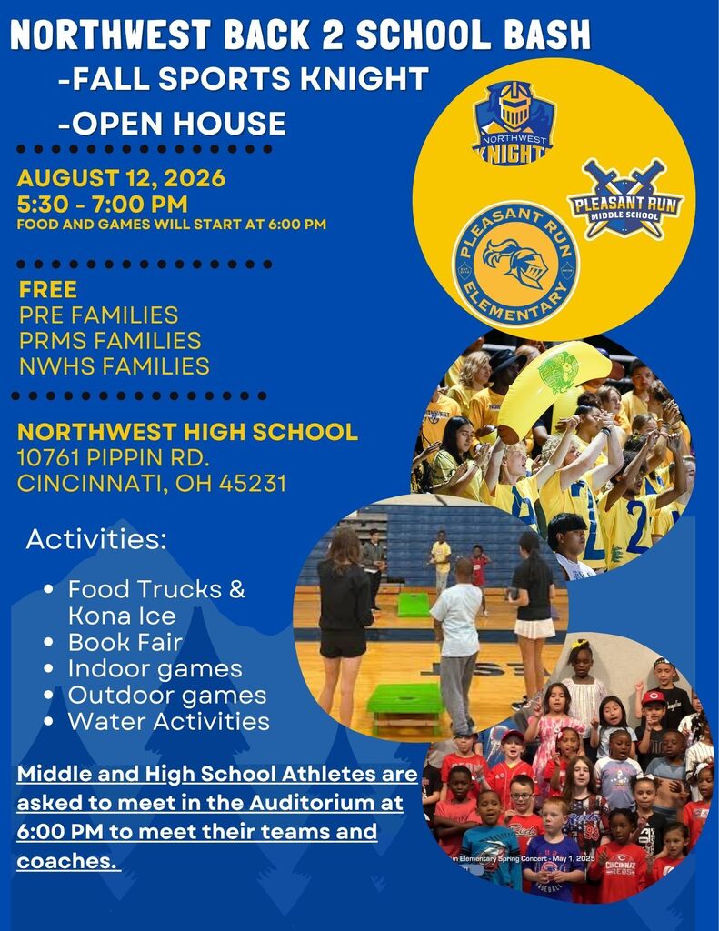 Back to School Bash and Open House: August 12 5:30-7