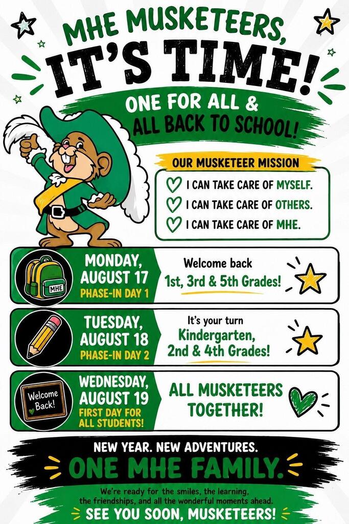First day of school flyer