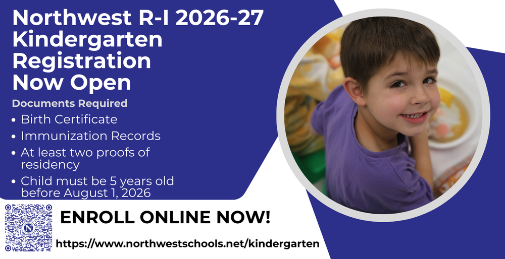 Kindergarten Registration now open! https://northwestschools.net/kindergarten