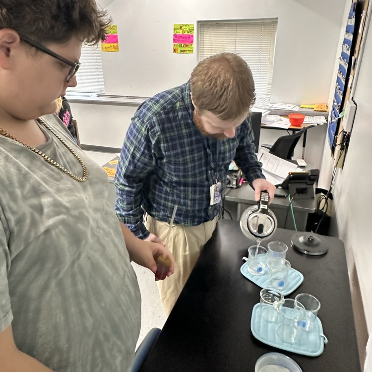 Thermometer lab at Valley Middle School 