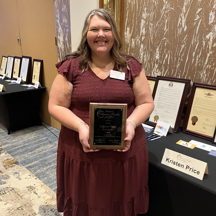 Kristen Price Missouri Teacher of the Year recognition banquet