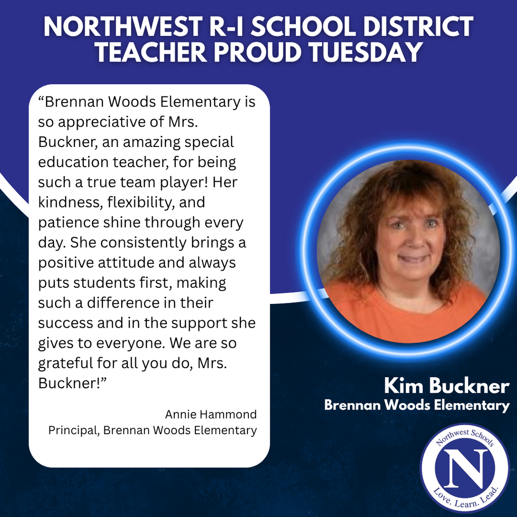 Teacher Proud Tuesday honoree Kim Buckner
