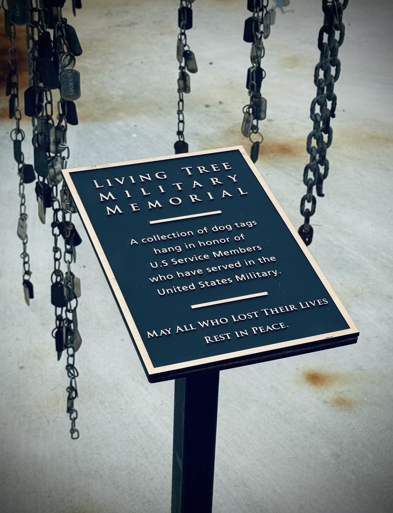 Living Tree Memorial plaque