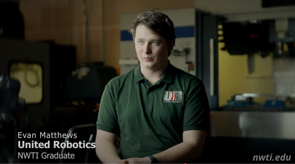 Even Matthews United Robotics Employee and NWTI Grad